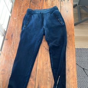 Cotton citizen navy Bronx zip sweatpants